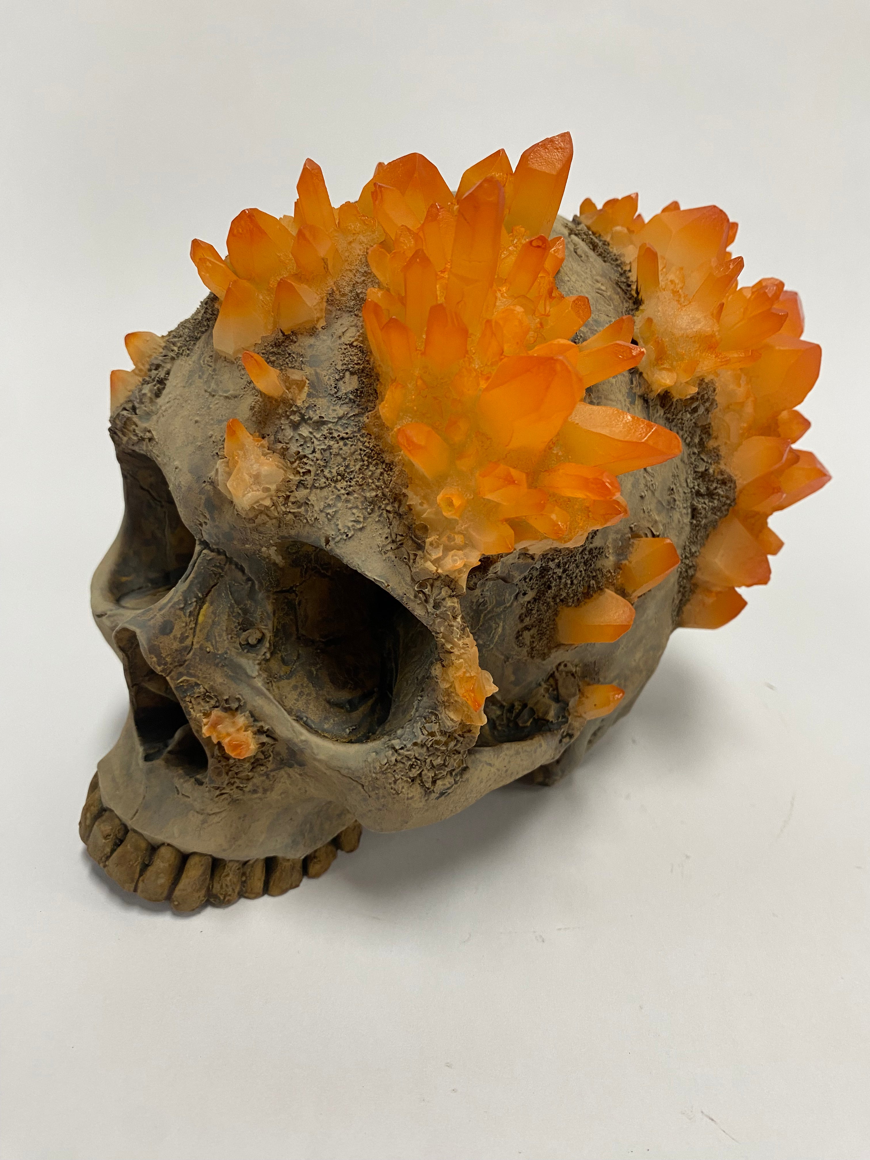 Amethyst Skull - Tangerine